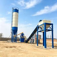 Estación de Mezcla de Concreto y Suelo Estabilizado Eléctrica de Diseño Modular de Fácil Instalación, Mezcladora JS, Bomba de Motor, Máquina Dosificadora PLD