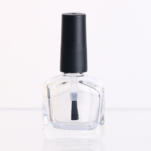 Flacon vide pour vernis à <span class=keywords><strong>ongles</strong></span>, 13 ml, en verre transparent, nouveau design, forme de <span class=keywords><strong>gel</strong></span>, récipient cosmétique avec pinceau doux, flacons personnels - Product Image 1