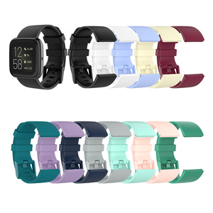 Correa de reloj inteligente deportivo para <span class=keywords><strong>Fitbit</strong></span> <span class=keywords><strong>Versa2</strong></span>/versa1/versa Lite, banda de silicona, accesorio de pulsera de goma - Product Image 2