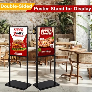 Soporte de Pedestal Resistente para Carteles y Pancartas, Soporte de Doble Cara para Exhibición en Tiendas, Restaurantes, Eventos y Negocios - Product Image 2