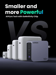<span class=keywords><strong>Chargeur</strong></span> d'ordinateur portable UGREEN X763 Nexode <span class=keywords><strong>Pro</strong></span> 160W GaN USBC 4 ports PD 3.1 PPS à charge rapide pour <span class=keywords><strong>MacBook</strong></span> <span class=keywords><strong>Pro</strong></span> iPad <span class=keywords><strong>Pro</strong></span> iPhone - Product Image 6
