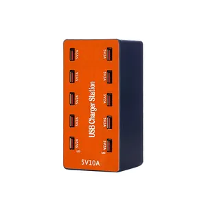 2023 Hot Sale 10 Poorten Hoogwaardige Poort Parallel Aan Usb Data Hub Opladen Oplader