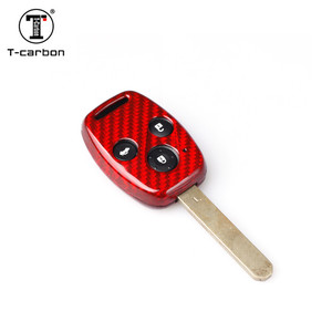 1x Funda de Fibra de Carbono para Llave de 3 Botones para <span class=keywords><strong>Honda</strong></span> CR-V Odyssey Pilot - Product Image 4