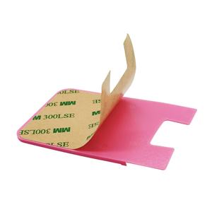 Porte-cartes de crédit mobile en silicone avec logo imprimé, vente en gros d'usine, porte-cartes d'identité, porte-cartes de téléphone pour téléphone portable - Product Image 2