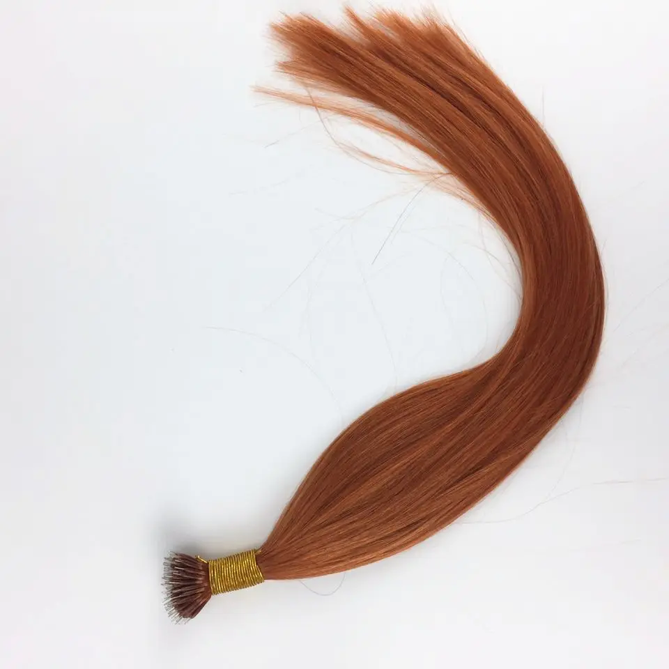 Factory Wholesale Double Drawn Remy Human Hair Prebonding Nano Micro Ring Hair Extensions For Hair Salons