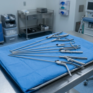 Instrumentos Laparoscópicos de Acero: Pinzas Portaagujas, Herramientas de Enseñanza y Práctica de Simulación, Portaagujas para Laparoscopia - Product Image 2