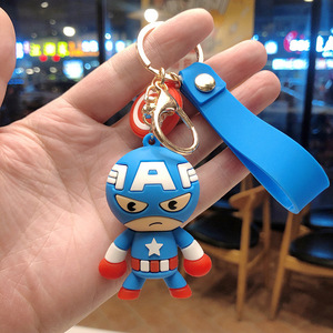 Porte-clés 3D dessin animé mignon <span class=keywords><strong>Ninja</strong></span> <span class=keywords><strong>Marvel</strong></span> Spider-Man Shin-chan poupée porte-clés Portable voiture sac pendentif petite cloche fille cadeau porte-clés - Product Image 5