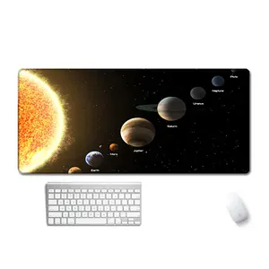 जादू चंद्रमा सितारा बैंगनी अतिरिक्त बड़े Kawaii लड़की गेमिंग माउस पैड प्यारा XXL डेस्क चटाई पानी के सबूत Nonslip लैपटॉप डेस्क सामान