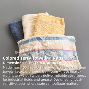 Trapos de Limpieza Industriales de Algodón 100% Reciclado de Color para Secado Facial - Product Image 2