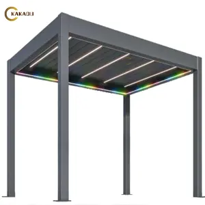 Kakadu Bioclimatische Pergola Waterdichte Buitentuinhuisjes Met Eenvoudige Montage Duurzame Roestvrijstalen Frame Gepoedercoate Pergola