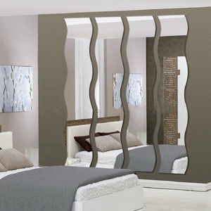 Miroirs autocollants muraux en forme de S, créatifs et simples, décoration artistique de maison, simples, pour le bricolage - Product Image 2