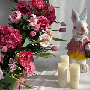 Guirnalda de Flores Artificiales de Seda Rosa Hechas a Mano para Colgar en el Techo, para Bodas, Día de San Valentín, Fiestas, Eventos, Fondo de Escenario - Product Image 4