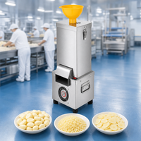 Éplucheuse d'ail électrique automatique professionnelle en acier inoxydable, capacité de 25 kg/heure, pour usine de transformation alimentaire et restaurant