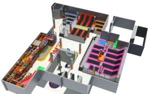 Trampoline d'intérieur pour adultes et enfants, parc de saut, à prix d'usine, en vente - Product Image 5