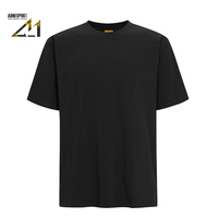 T-shirt décontracté en jersey vintage épais 350 g/m² pour homme, 100 % coton, streetwear, logo personnalisé, vente en gros