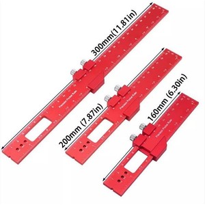 Le charme de la règle de poche de précision en aluminium, alliage d'aluminium 6063, 18 pouces, outil de mesure polyvalent pour le travail du bois - Product Image 3