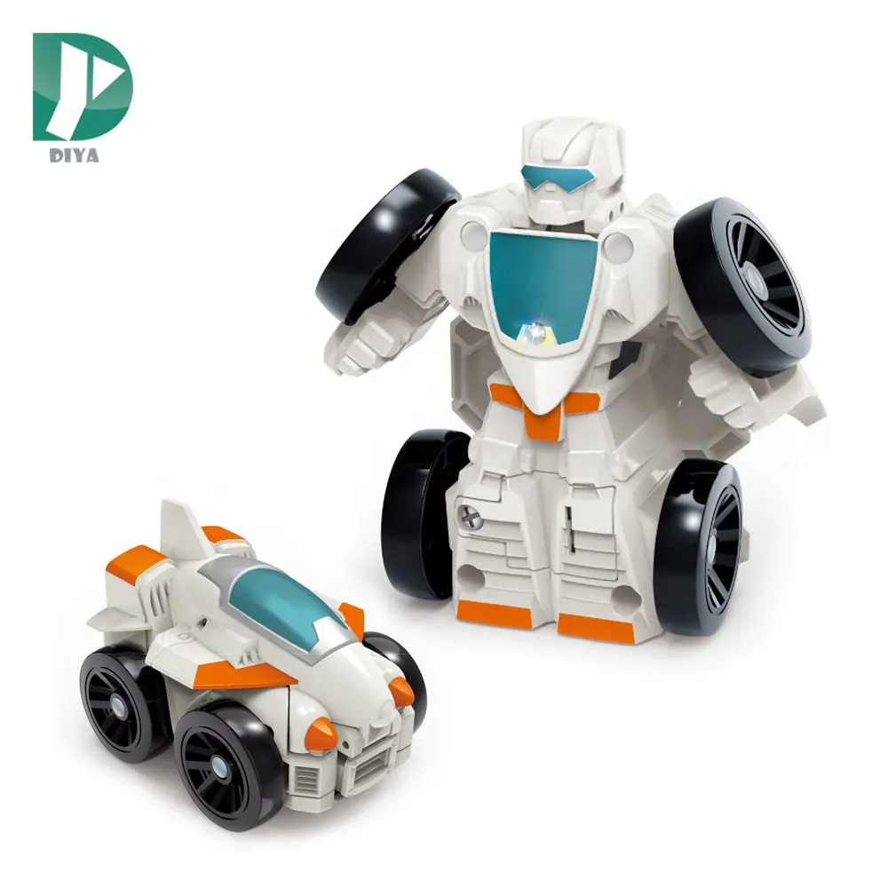Robot de juguete con deformación de inercia, luz de sonido dinámica, 4 estilos