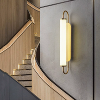 Lámpara de Pared LED de Estilo Artístico, de Hierro Mate, con Tiras Largas, para Decoración de Paredes de Cafeterías, Habitaciones de Huéspedes y Fondo de TV