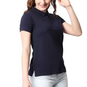 Polos de Alta Calidad para Mujer, de Algodón y Poliéster, Manga Corta, Transpirables, Ropa Casual, con Logotipo Personalizado OEM, Polos de Golf para Mujer - Product Image 4