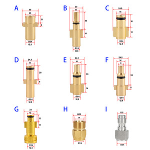Tuyau de pulvérisation haute pression pour nettoyeur, kit de drainage G1/4, raccords métalliques robustes pour nettoyage à l'eau froide, 12 pouces - Product Image 1