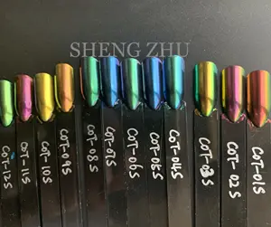 Shengzhu 12colors Super Color Changing Glitter Cosmetic Eyeshadow Nail Chameleon Pigment Powder