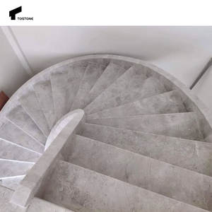Escalier <span class=keywords><strong>en</strong></span> marbre <span class=keywords><strong>Dora</strong></span> gris naturel moderne et durable Tostone pour appartement, villa, hôtel, design d'intérieur - Product Image 5
