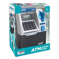 Tirelire en plastique DIY en forme de boîte rouge/noire pour petites filles, machine ATM électrique de simulation de princesse, jeux de fête