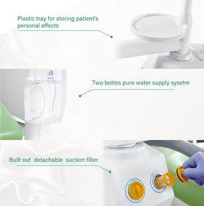 Vendita calda A Buon Mercato comodo Dentale Sedia Da Tavolo vassoio con Ampio Dentista portatile dentale <span class=keywords><strong>unit</strong></span>à sedia - Product Image 6