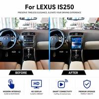 Radio para Auto con Pantalla Vertical Tesla de 10.4" para Lexus IS250 (2006-2012), Reproductor de DVD para Auto con Android Auto y CarPlay Inalámbricos, Bluetooth