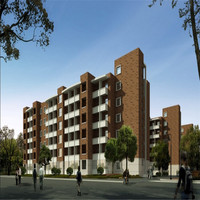Immeuble de bureaux préfabriqué à structure en acier à plusieurs étages de grande hauteur Appartement de résidence à ossature métallique préfabriqué léger