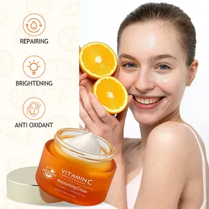 Crème hydratante blanchissante naturelle et biologique à la vitamine C de marque privée pour les soins de la peau du visage