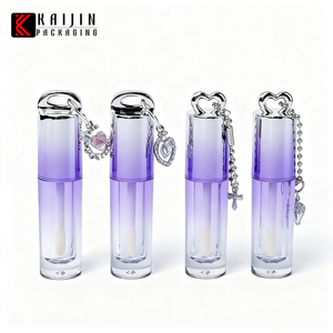2,5ml Luxuriöse Silber-Lila Farbverlauf Kunststoff Lipgloss-<span class=keywords><strong>Tube</strong></span> Leer Anpassbar Lipgloss-Flasche Kosmetik-Verpackungsmaterialien - Product Image 1