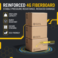 Boîte en fibre de verre UN 4G, en stock, carton certifié UN 4G international, certifié TUV, boîte UN pour batterie au lithium, transport aérien