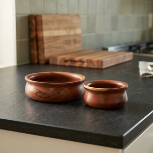 Real Acacia Wood Polished Vintage Handmade Serving <b>Bowls</b> Set Eco-Friendly Natural Crafts Home Decor <b>Party</b> Salad Fruits Display - Product Image 1