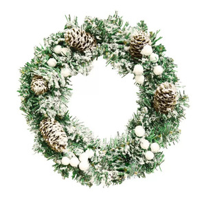 Guirnalda Decorativa Navideña, Flores Artificiales, Guirnalda Floral, Adorno Navideño para Interiores y Exteriores - Product Image 4