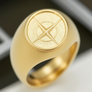 Bagues vintage avec motif boussole gravé, bijoux ajustables tendance pour hommes et femmes, pour les fêtes, le quotidien, ou comme cadeau - Product Image 5