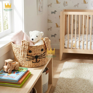 Direct Sale Pure Hand Woven Animal Shape Multifunctional <b>Storage</b> <b>Box</b> Sundries <b>Storage</b> Basket from <b>Kid</b> Room - Product Image 3