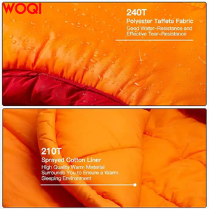 Woqi-SACO ligero deportivo para viaje, saco de dormir para momia, para clima de-10 grados - Product Image 4