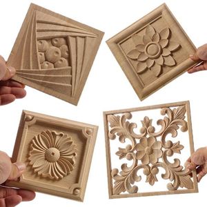 Calcomanía <span class=keywords><strong>de</strong></span> marco sin pintar Onlay <span class=keywords><strong>de</strong></span> esquina tallada en madera <span class=keywords><strong>para</strong></span> armario <span class=keywords><strong>de</strong></span> pared puerta cama tocador espejo decoración Onlays y <span class=keywords><strong>apliques</strong></span> - Product Image 1