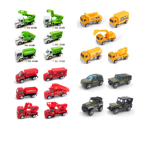 Modèle de voiture en alliage moulé sous pression 1:64 Roue libre en métal <span class=keywords><strong>militaire</strong></span> en plastique <span class=keywords><strong>Jouet</strong></span> camion de pompiers à friction Véhicule d'ingénierie de construction - Product Image 3