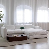 Ensemble de canapés sectionnels modernes ATUNUS, convertible, extensible, inclinable, avec revêtement amovible, super doux, grand canapé en tissu