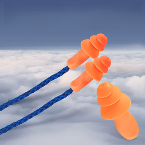 Bouchons d'oreilles en silicone de qualité alimentaire en gros avec boucle pour la main, doux, anti-bruit, protection auditive, réduction du bruit - Product Image 5