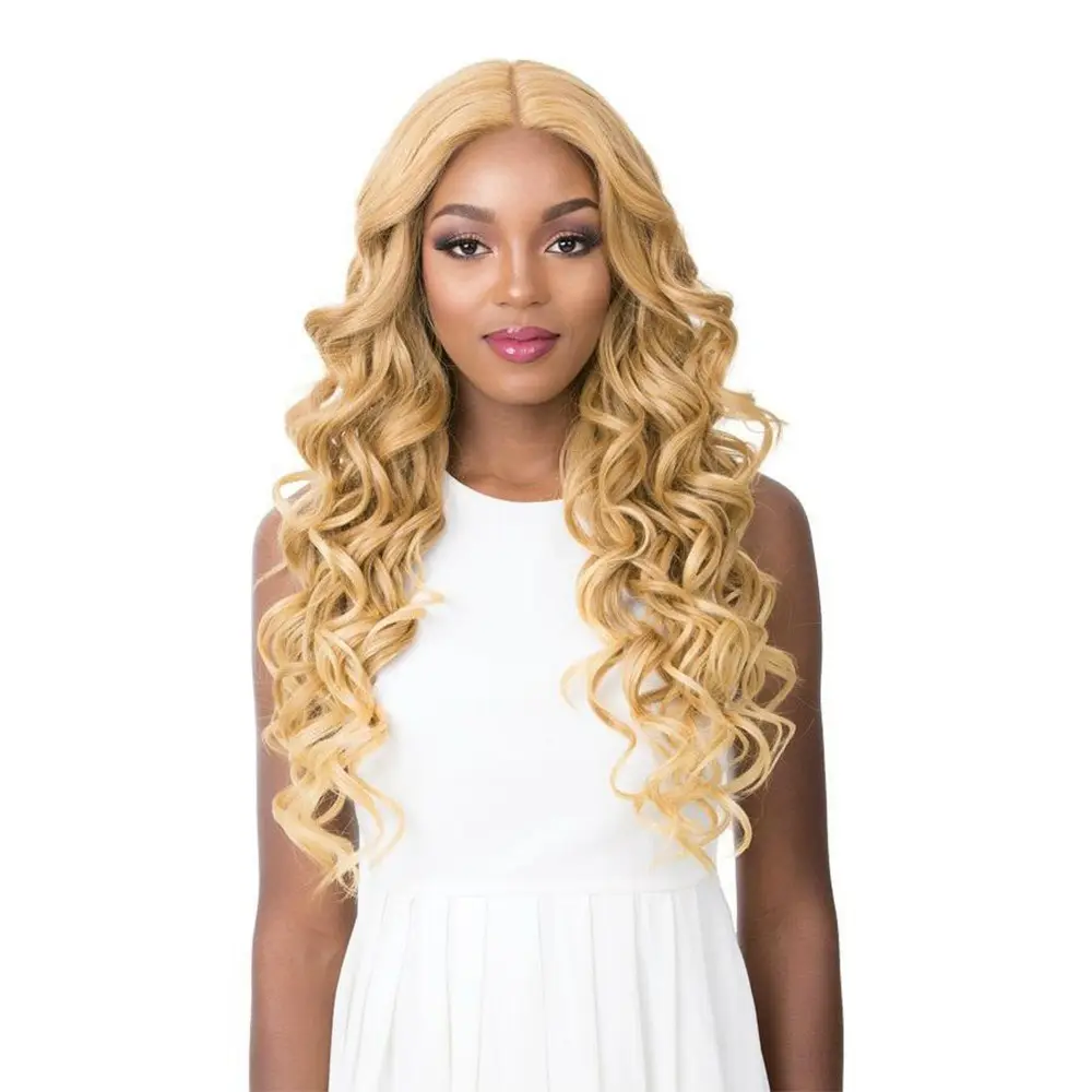 Wig female Amazon new European and wig female wig multicolor medium and long curly hair chemical fiber headgear