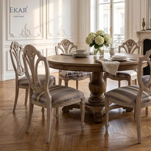 Chaise de salle à manger Lyric Floral à dossier en forme d'écran |   Sièges de style néoclassique français de luxe - EKAR - Product Image 5