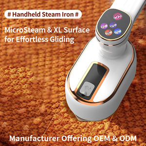 Vaporizador de Ropa Portátil con Pantalla Digital Inteligente, Plancha de Vapor Manual Blanca y Morada, 0.8L, Bajo Consumo Eléctrico - Product Image 4