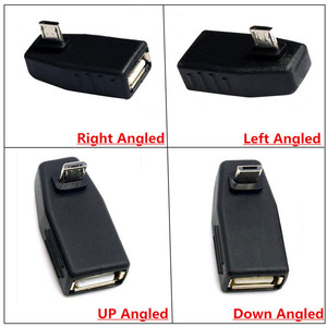 Adaptateur Micro Usb vers Usb femelle Otg, connecteur de charge à Angle droit de 90 degrés pour accessoires de téléphone portable - Product Image 5