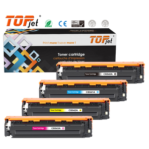 Topjet CB540A <span class=keywords><strong>CB541A</strong></span> CB542A CB543A 125A CB540 Ensemble de cartouches de toner couleur compatibles pour imprimante HP CP1213 CP1214 CP1215 CP1510 - Product Image 1
