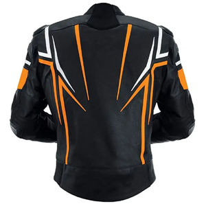 Chaquetas de Motociclista de Cuero Genuino Negras de Primera Calidad con Diseño Nuevo para Hombre 2025, Resistentes al Viento y con Protección de Armadura - Product Image 5