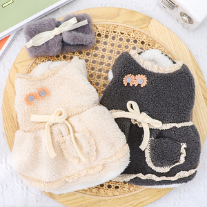 Livre Cachecol, Outono e Inverno Dog Cotton Jacket, Teddy Bear, Poodle, Pomerânia, Schnauzer, Raça Pequena Pet Roupas, Calor - Product Image 1