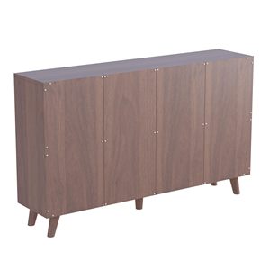 Estantería Cubby con Puertas, Mueble <span class=keywords><strong>de</strong></span> Madera <span class=keywords><strong>de</strong></span> 8 Cubos, Estantería Abierta <span class=keywords><strong>de</strong></span> Pie, Mueble <span class=keywords><strong>de</strong></span> Almacenamiento Bajo <span class=keywords><strong>de</strong></span> 2 Niveles, Moderno y Ecológico - Product Image 3